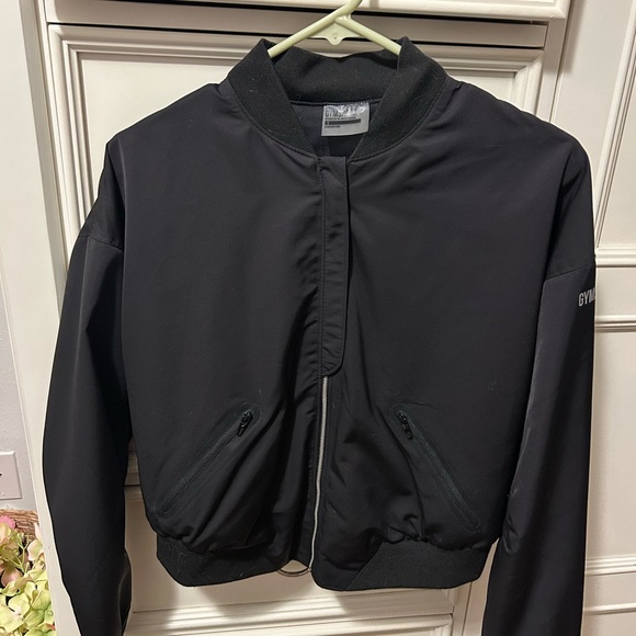 Gymshark Black Bomber Jacket - Picture 1 of 2